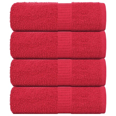 Toallas 4 uds 100% algodón rojo 30x30 cm 360 gsm de , Toallas - Ref: Foro24-136921, Precio: 13,07 €, Descuento: %
