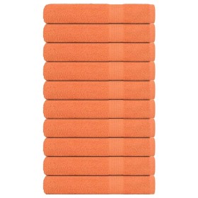 Toallas 10 uds 100% algodón naranja 100x200 cm 600 gsm de , Toallas - Ref: Foro24-136916, Precio: 134,64 €, Descuento: %