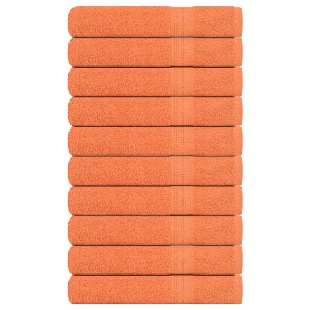 Toallas 10 uds 100% algodón naranja 100x200 cm 600 gsm de , Toallas - Ref: Foro24-136916, Precio: 134,64 €, Descuento: %