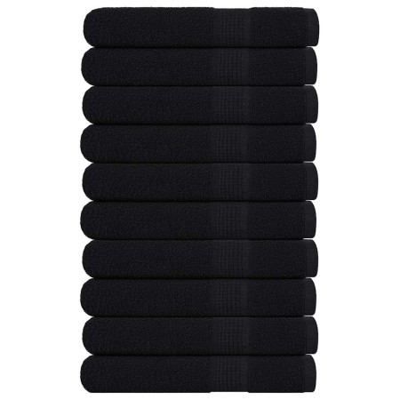 Toallas de sauna 10 uds 100% algodón negro 80x200 cm 360 gsm de , Toallas - Ref: Foro24-136961, Precio: 118,33 €, Descuento: %