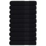 Toallas de sauna 10 uds 100% algodón negro 80x200 cm 360 gsm de , Toallas - Ref: Foro24-136961, Precio: 118,33 €, Descuento: %