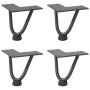 Patas de mesa tipo horquilla 4 uds acero macizo antracita 10 cm de , Patas para mesas - Ref: Foro24-4012410, Precio: 28,33 €,...
