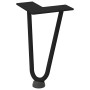 Patas de mesa tipo horquilla 4 uds acero macizo negro 20 cm de , Patas para mesas - Ref: Foro24-4012412, Precio: 33,43 €, Des...