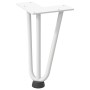 Patas de mesa tipo horquilla 4 uds acero macizo blanco 20 cm de , Patas para mesas - Ref: Foro24-4012433, Precio: 37,75 €, De...