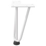 Patas de mesa tipo horquilla 4 uds acero macizo blanco 20 cm de , Patas para mesas - Ref: Foro24-4012433, Precio: 37,75 €, De...