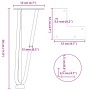 Patas de mesa tipo horquilla 4 uds acero macizo antracita 30 cm de , Patas para mesas - Ref: Foro24-4012438, Precio: 44,66 €,...