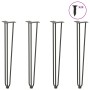 Patas de mesa tipo horquilla 4 uds acero macizo antracita 72 cm de , Patas para mesas - Ref: Foro24-4012446, Precio: 71,39 €,...