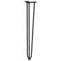 Patas de mesa tipo horquilla 4 uds acero macizo negro 72 cm de , Patas para mesas - Ref: Foro24-4012444, Precio: 55,64 €, Des...