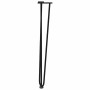 Patas de mesa tipo horquilla 4 uds acero macizo negro 72 cm de , Patas para mesas - Ref: Foro24-4012444, Precio: 55,64 €, Des...