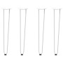 Patas de mesa tipo horquilla 4 uds acero macizo blanco 72 cm de , Patas para mesas - Ref: Foro24-4012425, Precio: 71,24 €, De...