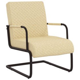 Silla voladiza cuero sintético crema en Sillones | Comprar online en Foru.es