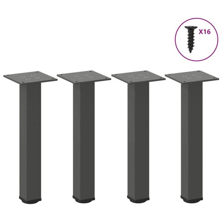 Patas para mesa de centro 4 uds acero antracita 30-32 cm de , Patas para mesas - Ref: Foro24-4012450, Precio: 37,67 €, Descue...