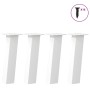 Patas para mesa de centro 4 uds acero blanco 42 cm de , Patas para mesas - Ref: Foro24-4012501, Precio: 69,41 €, Descuento: %