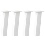 Patas para mesa de centro 4 uds acero blanco 42 cm de , Patas para mesas - Ref: Foro24-4012501, Precio: 69,41 €, Descuento: %