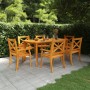 Juego de comedor de jardín 7 piezas madera maciza de acacia de vidaXL, Conjuntos de jardín - Ref: Foro24-3058004, Precio: 650...