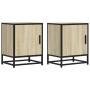 Mesitas noche 2uds madera ingeniería roble sonoma 40x31x50cm de , Mesitas de noche - Ref: Foro24-848712, Precio: 64,49 €, Des...