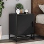 Mesitas de noche 2uds madera ingeniería negro 40x31x50 cm metal de , Mesitas de noche - Ref: Foro24-848710, Precio: 67,24 €, ...
