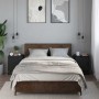 Mesitas de noche 2uds madera ingeniería negro 40x31x50 cm metal de , Mesitas de noche - Ref: Foro24-848710, Precio: 67,24 €, ...