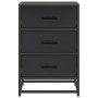 Mesita de noche madera ingeniería negro 40x34,5x60 cm metal de , Mesitas de noche - Ref: Foro24-848719, Precio: 63,15 €, Desc...