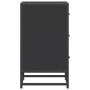 Mesita de noche madera ingeniería negro 40x34,5x60 cm metal de , Mesitas de noche - Ref: Foro24-848719, Precio: 63,15 €, Desc...