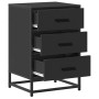 Mesita de noche madera ingeniería negro 40x34,5x60 cm metal de , Mesitas de noche - Ref: Foro24-848719, Precio: 63,15 €, Desc...