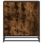 Aparador madera ingeniería y metal roble ahumado 68x35x76 cm de , Aparadores - Ref: Foro24-848966, Precio: 74,86 €, Descuento: %