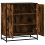 Aparador madera ingeniería y metal roble ahumado 68x35x76 cm de , Aparadores - Ref: Foro24-848966, Precio: 74,86 €, Descuento: %