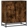 Aparador madera ingeniería y metal roble ahumado 68x35x76 cm de , Aparadores - Ref: Foro24-848966, Precio: 74,86 €, Descuento: %