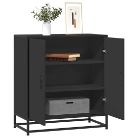 Aparador de madera de ingeniería y metal negro 68x35x76 cm de , Aparadores - Ref: Foro24-848964, Precio: 84,57 €, Descuento: %
