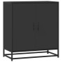 Aparador de madera de ingeniería y metal negro 68x35x76 cm de , Aparadores - Ref: Foro24-848964, Precio: 84,57 €, Descuento: %