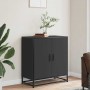 Aparador de madera de ingeniería y metal negro 68x35x76 cm de , Aparadores - Ref: Foro24-848964, Precio: 84,57 €, Descuento: %