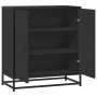 Aparador de madera de ingeniería y metal negro 68x35x76 cm de , Aparadores - Ref: Foro24-848964, Precio: 84,57 €, Descuento: %