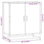 Aparador de madera de ingeniería y metal negro 68x35x76 cm de , Aparadores - Ref: Foro24-848964, Precio: 84,57 €, Descuento: %