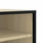 Banco zapatero madera de ingeniería roble sonoma 84x40x53,5 cm de , Bancos para recibidores y almacenamiento - Ref: Foro24-84...