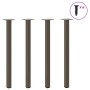 Patas para mesa de centro 4 uds acero acero natural 72-74 cm de , Patas para mesas - Ref: Foro24-4012459, Precio: 61,29 €, De...