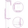 Patas para mesa de centro 4 uds acero acero natural 72-74 cm de , Patas para mesas - Ref: Foro24-4012459, Precio: 61,29 €, De...