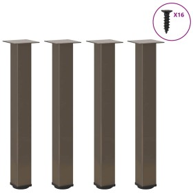 Patas para mesa de centro 4 uds acero acero natural 72-74 cm de , Patas para mesas - Ref: Foro24-4012471, Precio: 82,68 €, De...