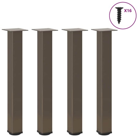 Patas para mesa de centro 4 uds acero acero natural 72-74 cm de , Patas para mesas - Ref: Foro24-4012471, Precio: 82,68 €, De...