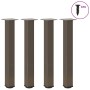 Patas para mesa de centro 4 uds acero acero natural 72-74 cm de , Patas para mesas - Ref: Foro24-4012471, Precio: 82,68 €, De...