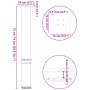 Patas para mesa de centro 4 uds acero acero natural 72-74 cm de , Patas para mesas - Ref: Foro24-4012471, Precio: 82,68 €, De...