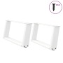 Patas de mesa de centro forma U 2uds acero blanco 60x(30-31) cm de , Patas para mesas - Ref: Foro24-4012749, Precio: 69,05 €,...