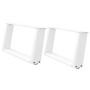 Patas de mesa de centro forma U 2uds acero blanco 60x(30-31) cm de , Patas para mesas - Ref: Foro24-4012749, Precio: 69,05 €,...