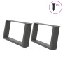 Patas de mesa centro forma U 2uds acero antracita 70x(30-31) cm de , Patas para mesas - Ref: Foro24-4012754, Precio: 82,55 €,...
