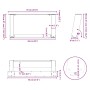 Patas de mesa centro forma U 2uds acero antracita 70x(30-31) cm de , Patas para mesas - Ref: Foro24-4012754, Precio: 82,55 €,...