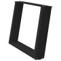 Patas de mesa de centro forma U 2uds acero negro 60x(42-43) cm de , Patas para mesas - Ref: Foro24-4012768, Precio: 71,17 €, ...