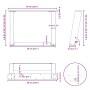Patas de mesa de centro forma U 2uds acero negro 60x(42-43) cm de , Patas para mesas - Ref: Foro24-4012768, Precio: 71,17 €, ...
