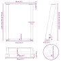 Patas de mesa de centro forma U 2uds acero blanco 38x(42-43) cm de , Patas para mesas - Ref: Foro24-4012761, Precio: 62,82 €,...