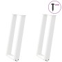 Patas de mesa consola forma U 2 uds acero blanco 28x(72-73) cm de , Patas para mesas - Ref: Foro24-4012777, Precio: 68,17 €, ...