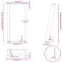 Patas mesa consola forma U 2 uds acero antracita 38x(72-73) cm de , Patas para mesas - Ref: Foro24-4012782, Precio: 73,51 €, ...