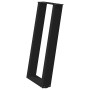 Patas de mesa consola en forma U 2 uds acero negro 38x(72-73)cm de , Patas para mesas - Ref: Foro24-4012780, Precio: 70,39 €,...